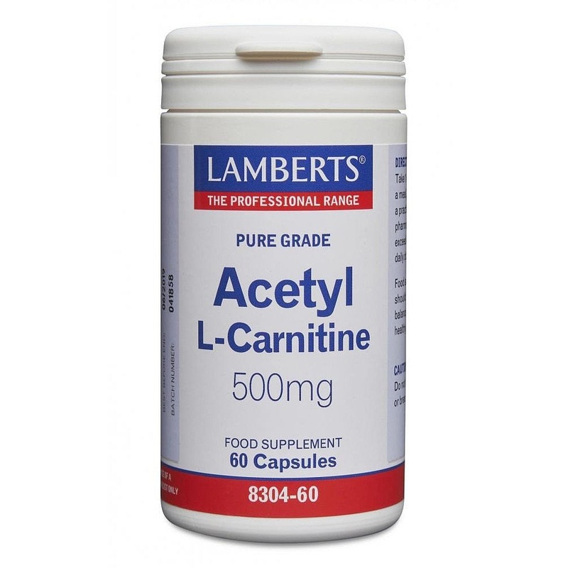 Acetyl L-Carnitine 500mg 60 tablets