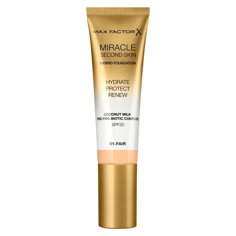 Miracle Touch Second Skin Hydrating Foundation With Spf 20 01 fair