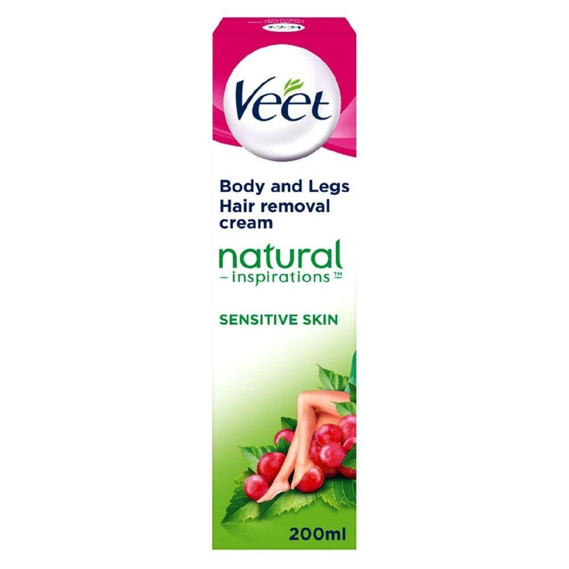 Natural Inspirations Hair Removal Cream For Sensitive Skin 200Ml