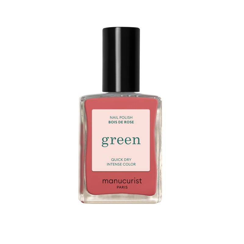 Green Natural Nail Polish Bois De Rose 15ml