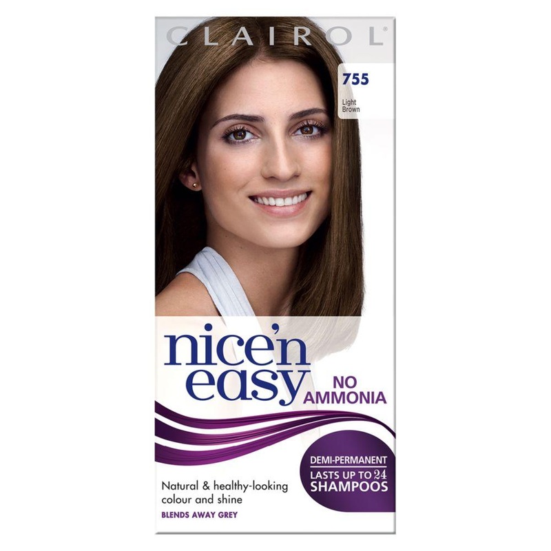 Nice N Easy No Ammonia Semi-Permanent Hair Dye 755 Light Brown Hair Colour