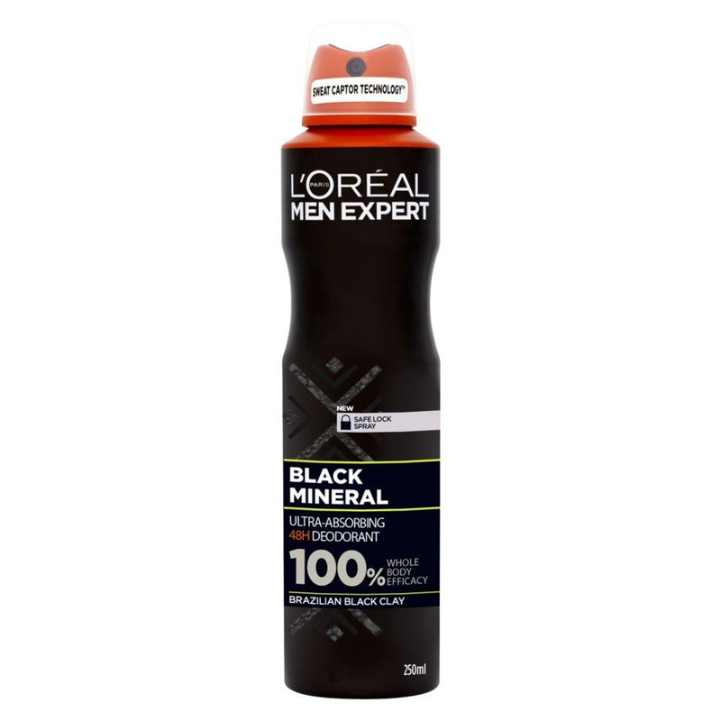 Black Mineral Deodorant 250Ml