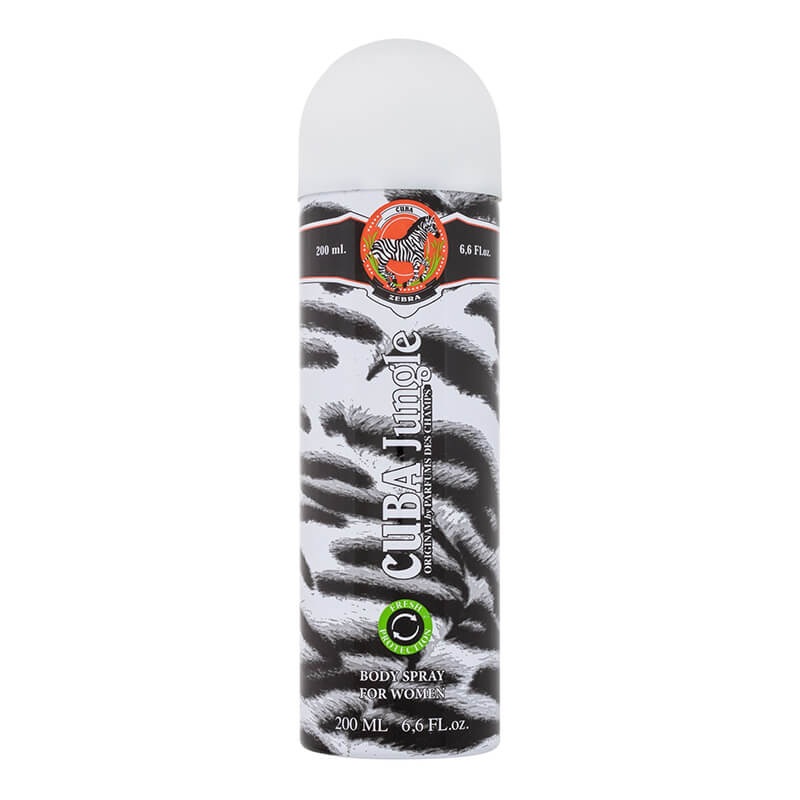 Cuba Jungle Zebra Body Spray 200ml (L)