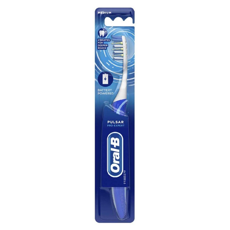 Pulsar Pro-Expert 35 Medium Manual Toothbrush With Battery Power