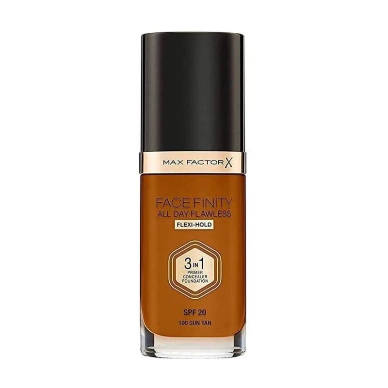 Max Factor Face Finity All Day Flawless 3 In 1 100 Sun Tan Foundation 30ml