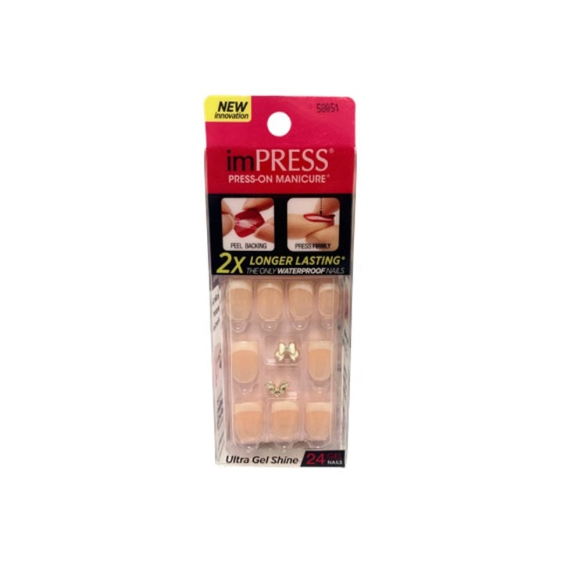 Kiss Impress Nails 58051 White Bow