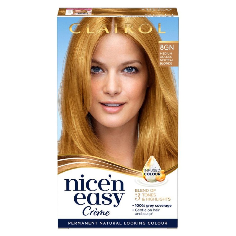 Nice N Easy Permanent Hair Dye Medium Golden Neutral Blonde 8Gn 177Ml