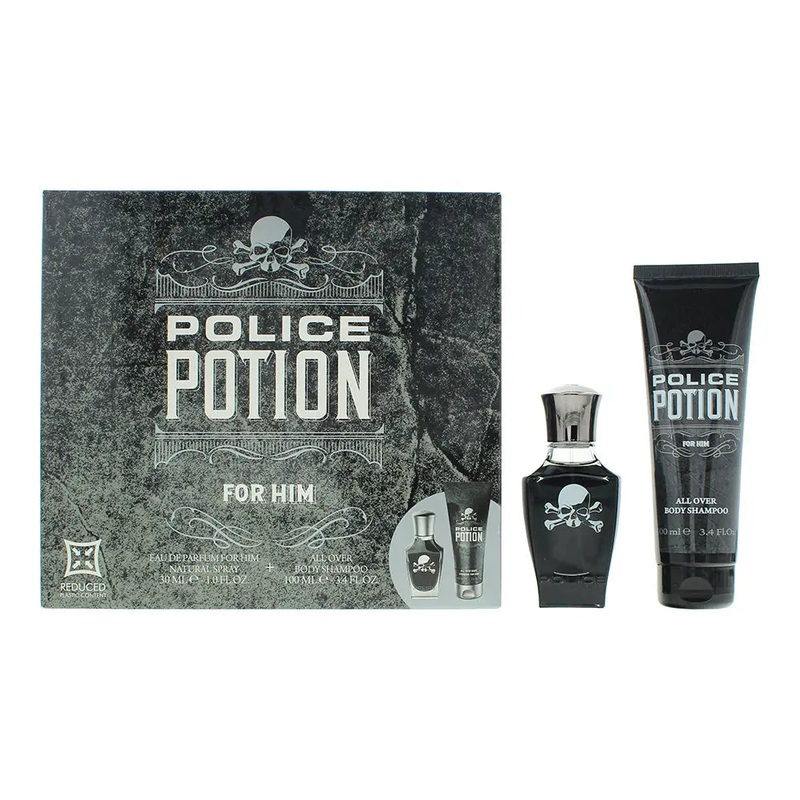 Police Potion For Him 2 Piece Gift Set: Eau de Parfum 30ml – Shower Gel 100ml