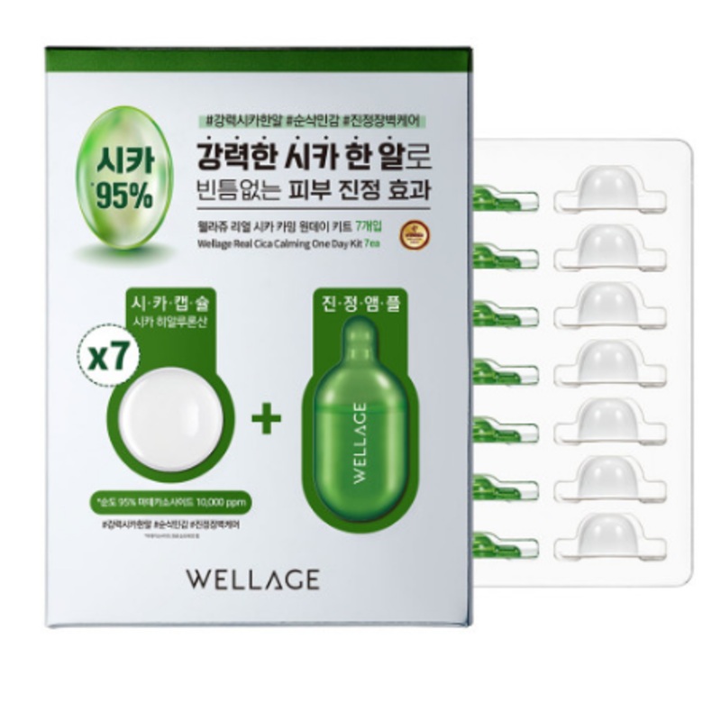 Wellage Real Cica Clear One Day Kit 7ea