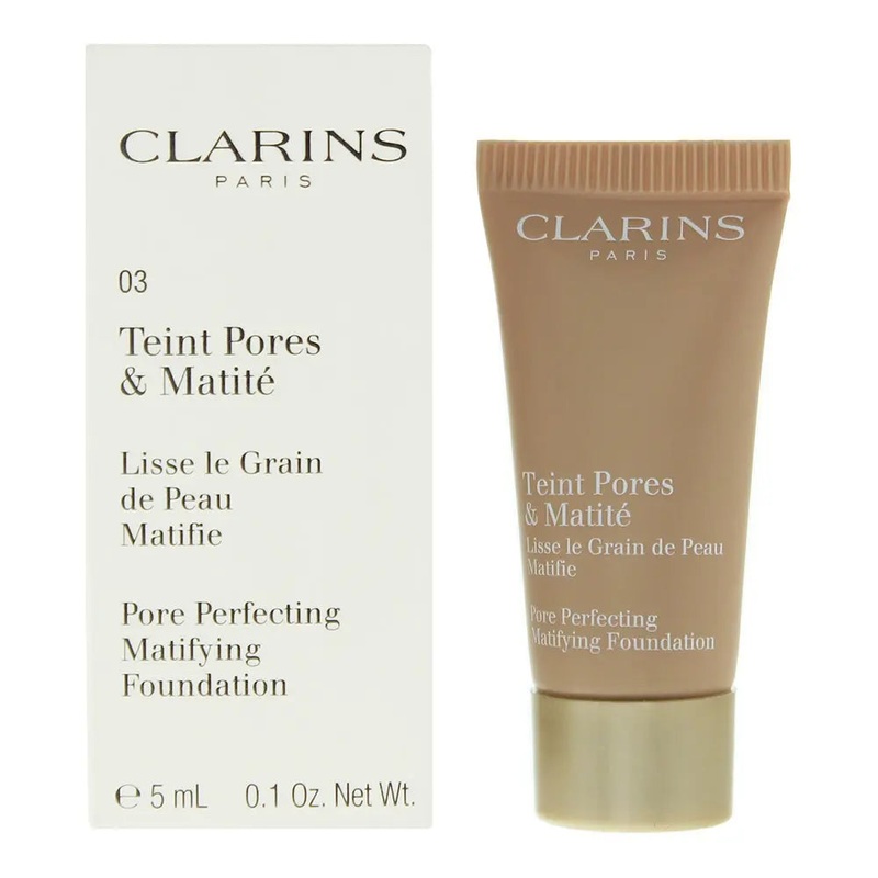 Clarins Pore Perfecting Matifying Tester 03 Nude Honey Foundation 5ml – Ref 8002
