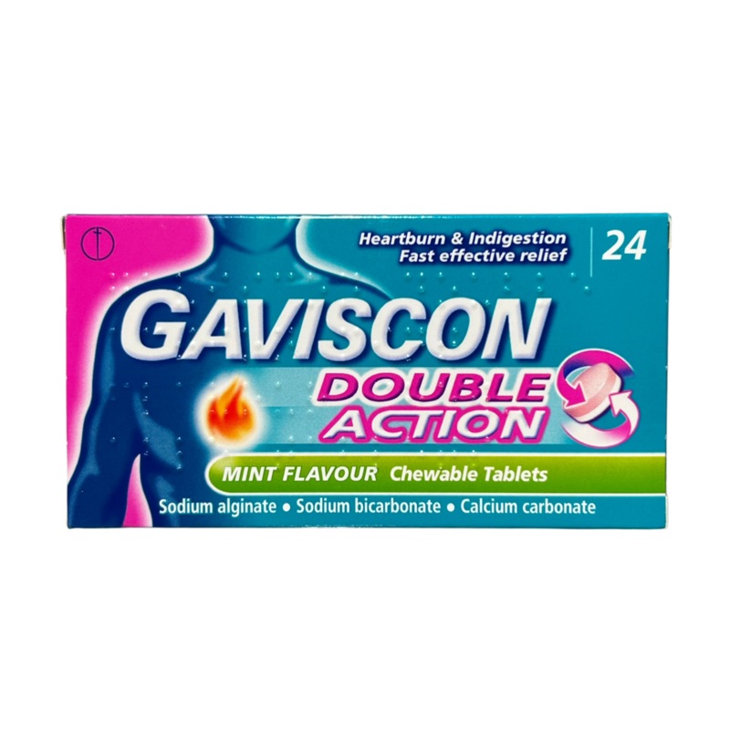 Double Action Mint Flavour Chewable 24 tablets