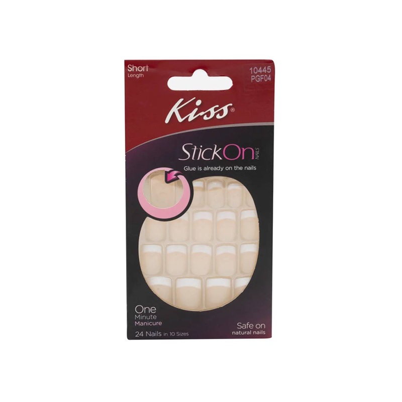 Kiss Stick On 24 Short Length Nails 10445