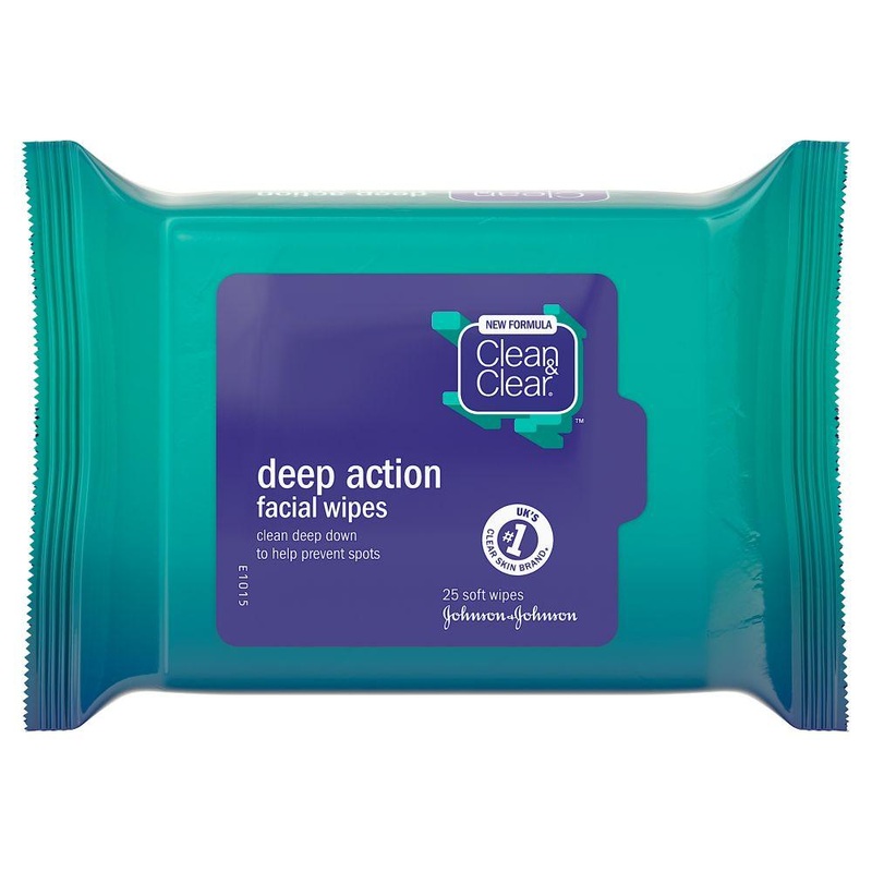 Deep Action Facial Wipes – 25 Wipes