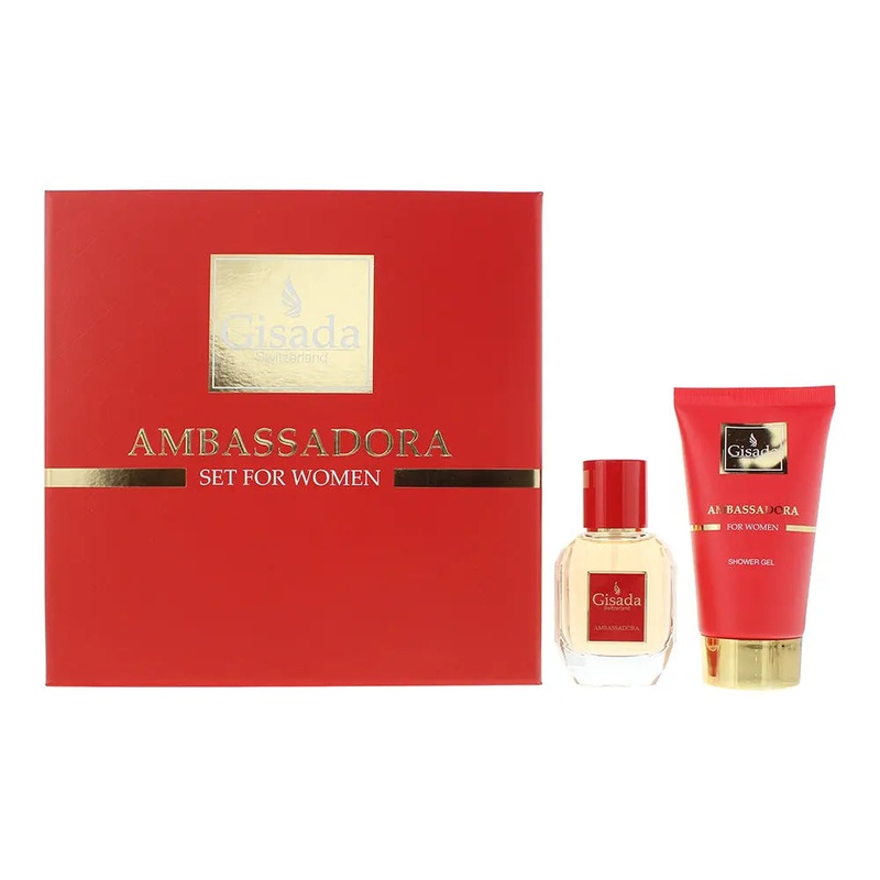 Gisada Ambassadora 2 Piece Gift Set: Eau de Parfum 50ml – Shower Gel 100ml
