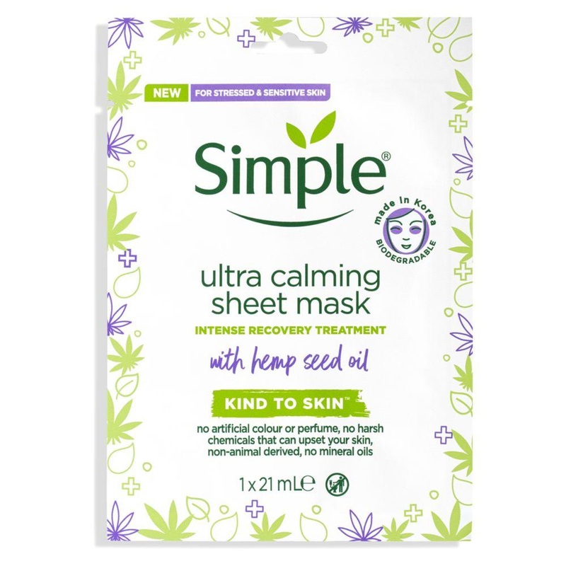 Simple Hemp Ultra Calming Sheet Mask