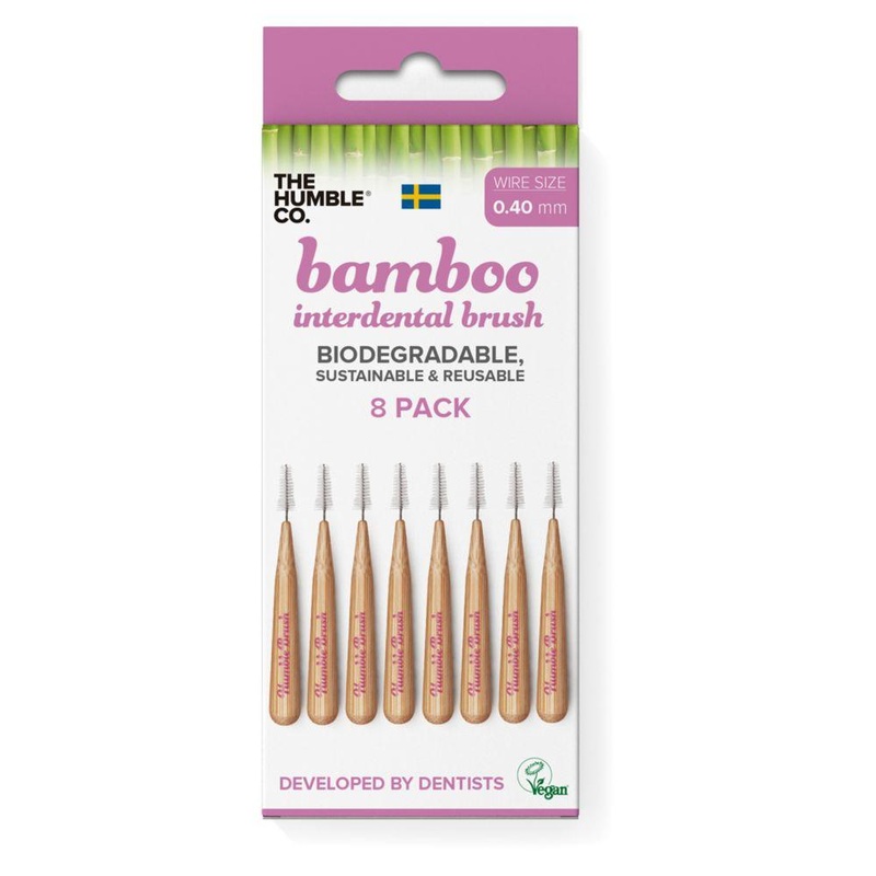 Bamboo Interdental Brush 0.4Mm 8 Pack