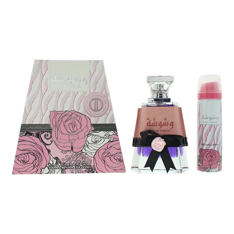 Lattafa Washwasha 2 Piece Gift Set: Eau de Parfum 100ml – Deodorant Spray 50ml