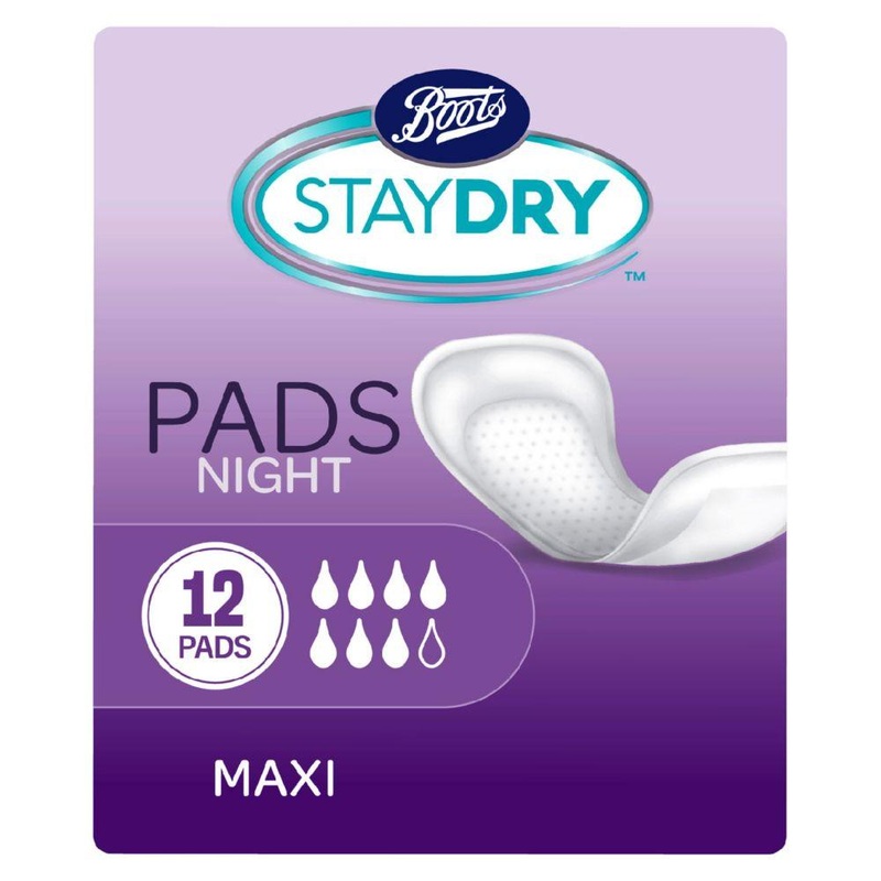 Maxi Night Pads For Moderate To Heavy Incontinence – 12 Pack