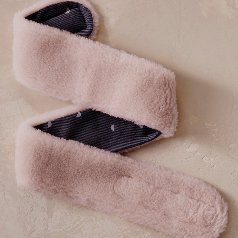 Merino Knit Fleece Spa Headband – Dusty Rose