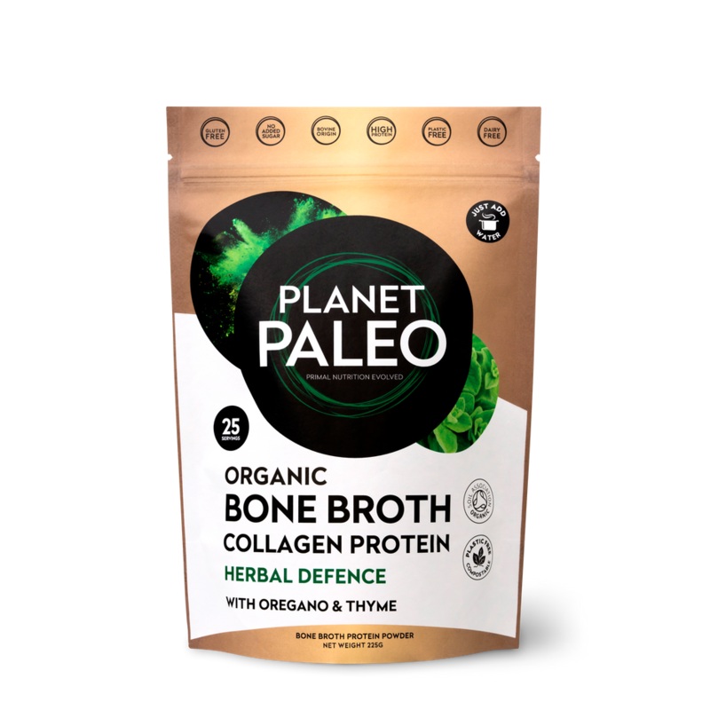 Organic Bone Broth Collagen Protein – Herbal Defence 225g