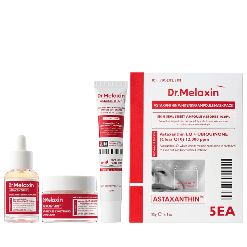 Dr.Melaxin Astaxanthin Freckle Care Full Set Astaxanthin Full set (Cream + Ampoule + Sun Cream + 5 Masks)