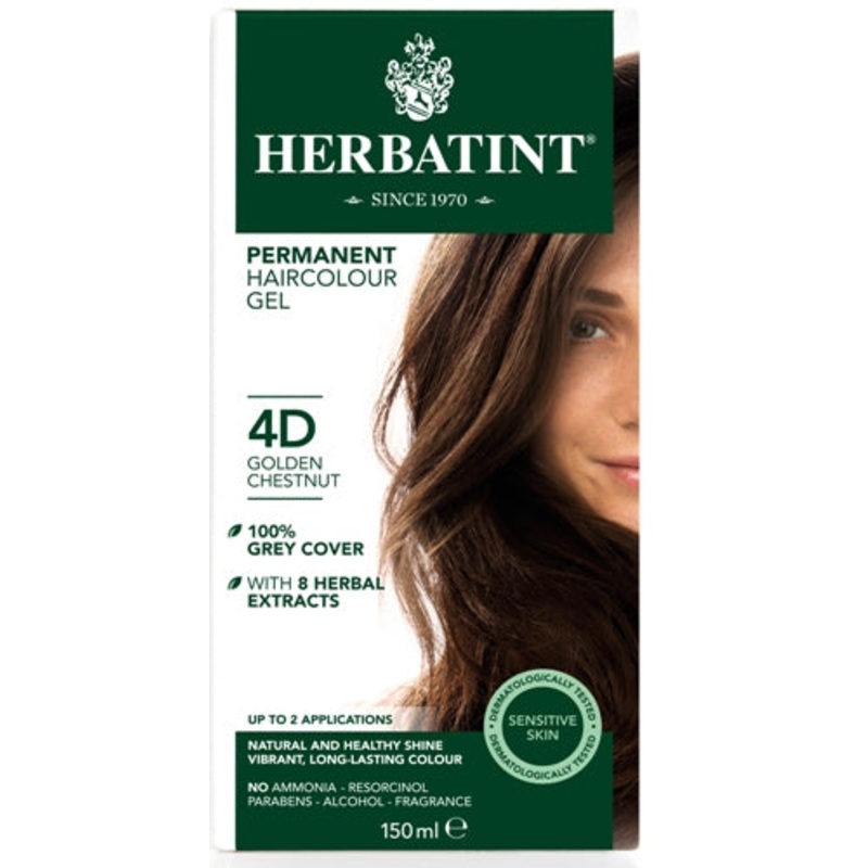 4D Golden Chestnut Permanent Hair Colour Gel 150ml