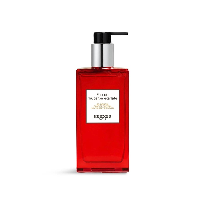 Herms Eau De Rhubarbe carlate Hair And Body Shower Gel 200ml
