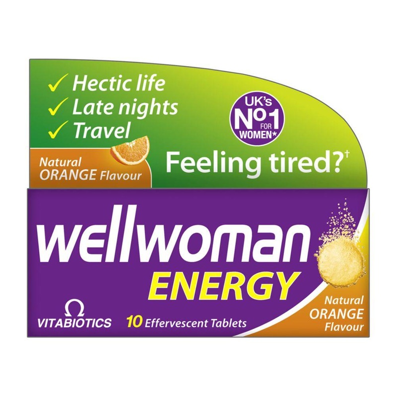 Wellwoman Energy – 10 Orange Flavour Effervescent Tablets