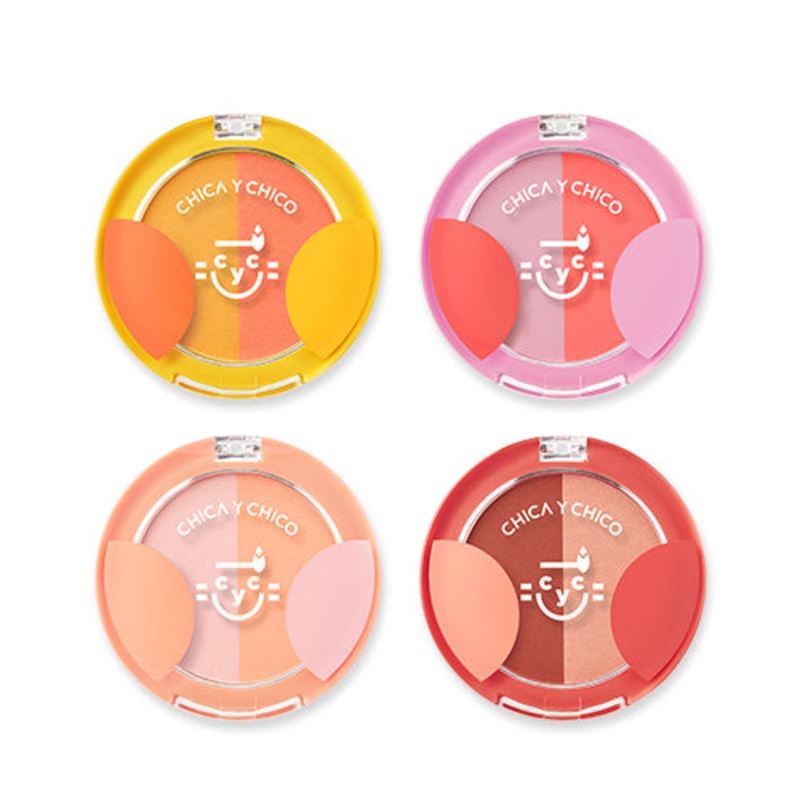 CHICA Y CHICO One Touch Ppyam Ppyam Duo Blusher 5g Let’s play