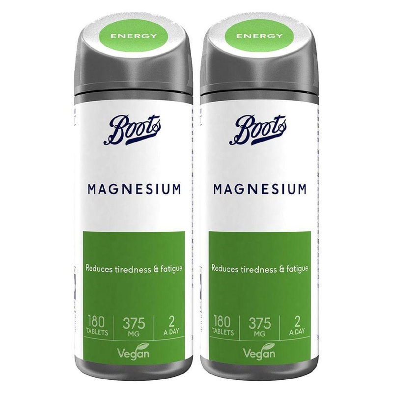 Magnesium 375 Mg Bundle: 2 X 180 Tablets (6 Month Supply)