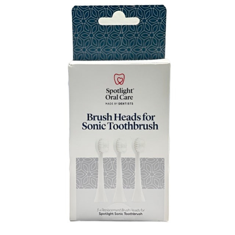 Brush Heads for Sonic Toothbrush – White 3 units