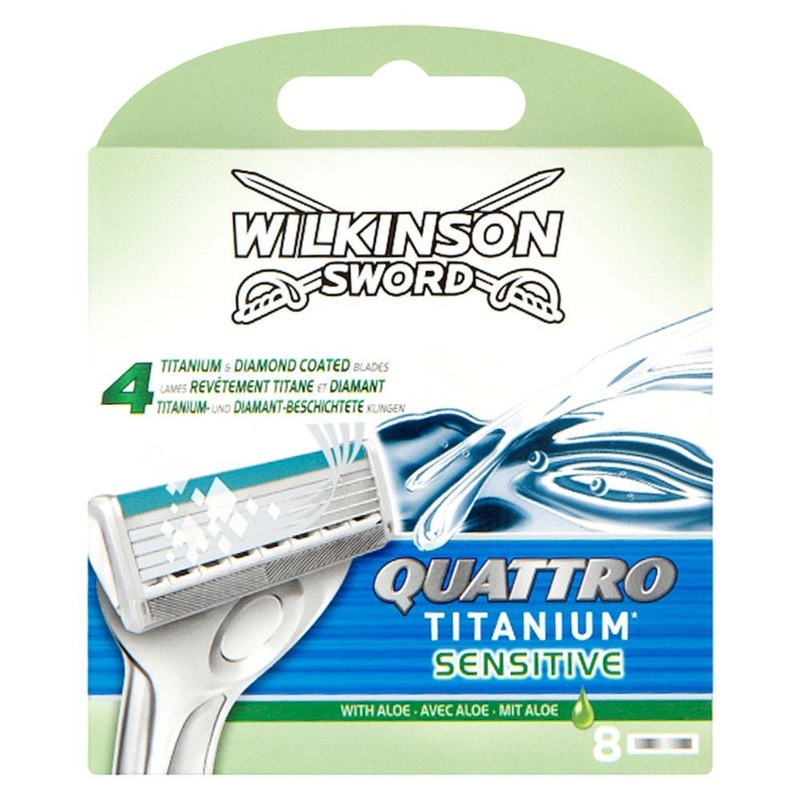 Quattro Titanium Sensitive Men’S Razor Blades X8