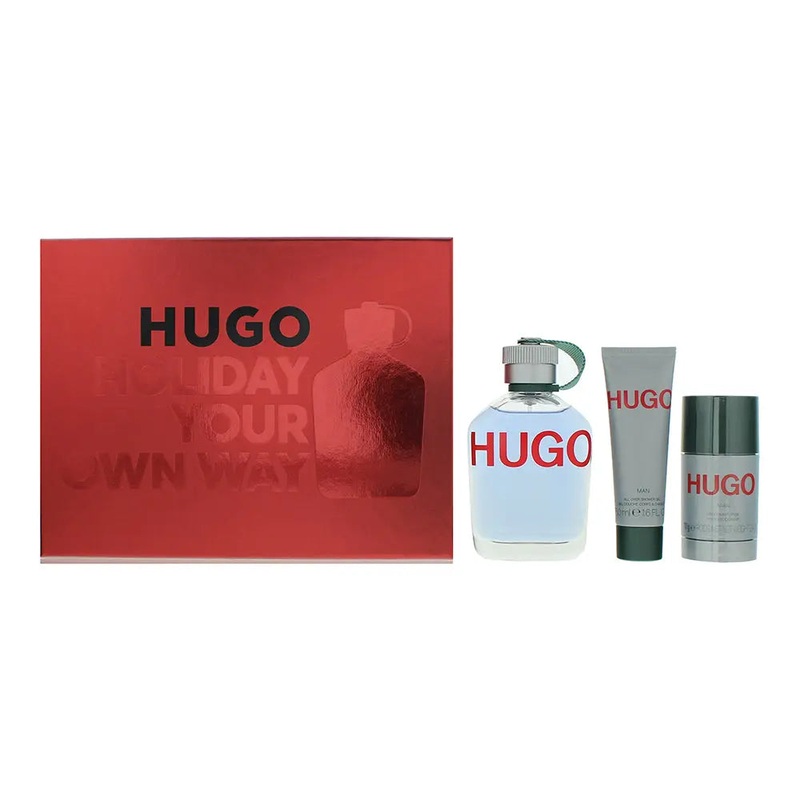 Hugo Boss Hugo Man 3 Piece Gift Set: Eau de Toilette 125ml – Deodorant 75ml – Sh