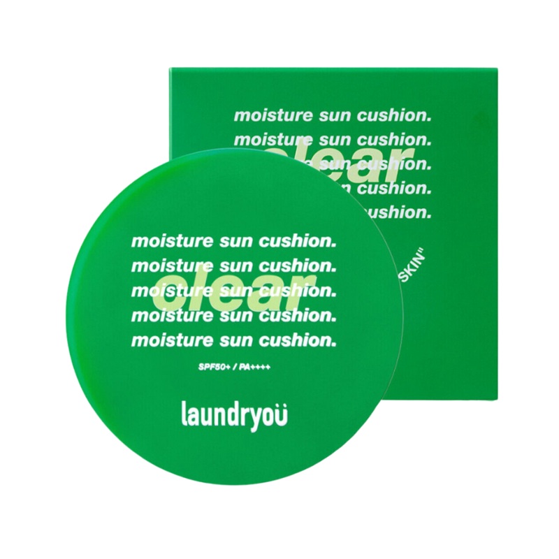 laundryou x Be Clean Moisture Sun Cushion Clear SPF50+ PA++++ 25g