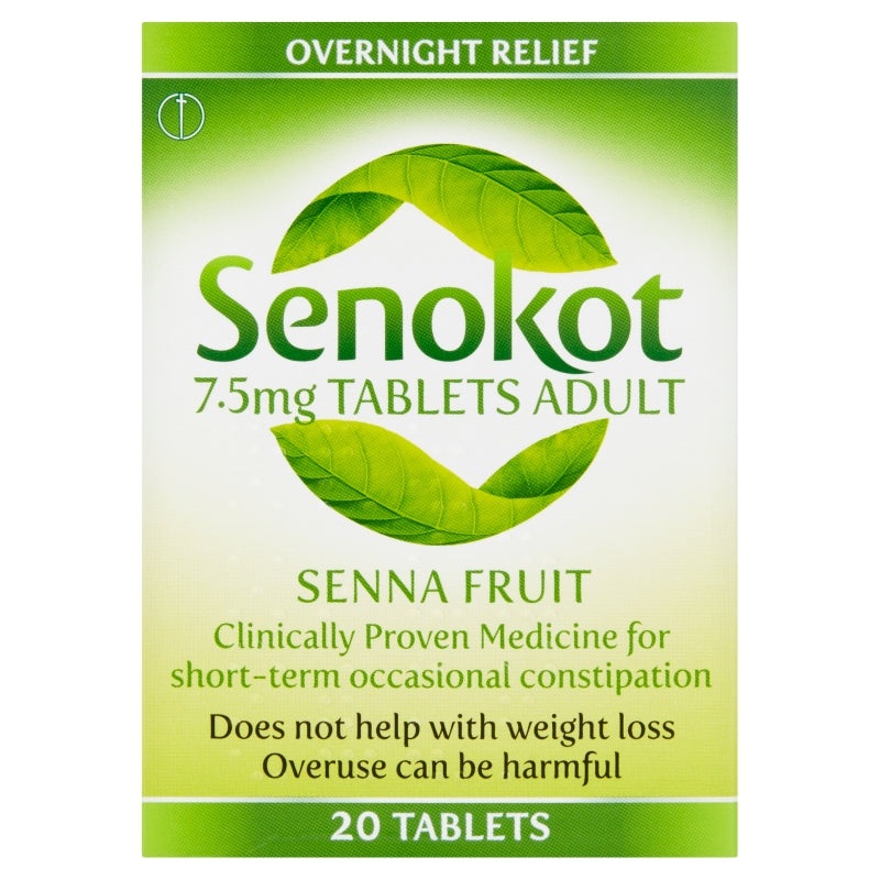 Senokot 7.5mg Senna Fruit Tablets for Adults 20 tablets