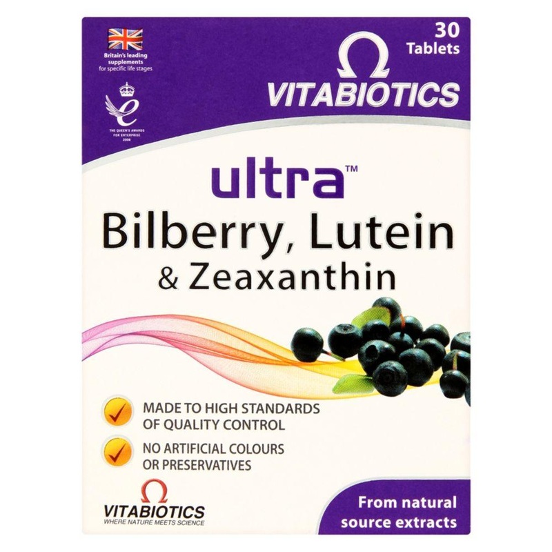 Ultra Bilberry, Lutein & Zeaxanthin – 30 Tablets