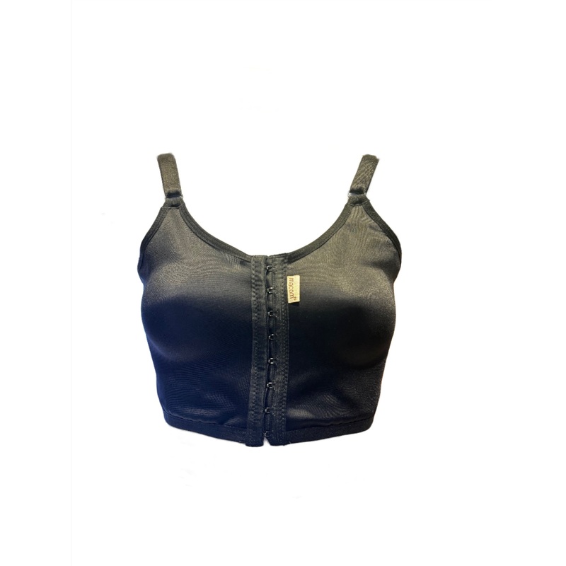 Post Surgery Signature Bra – Black large Large Black
