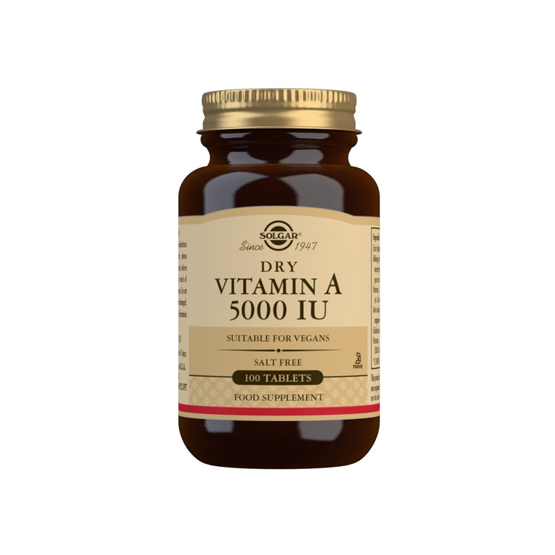 Dry Vitamin A 5000 IU 100 tablets
