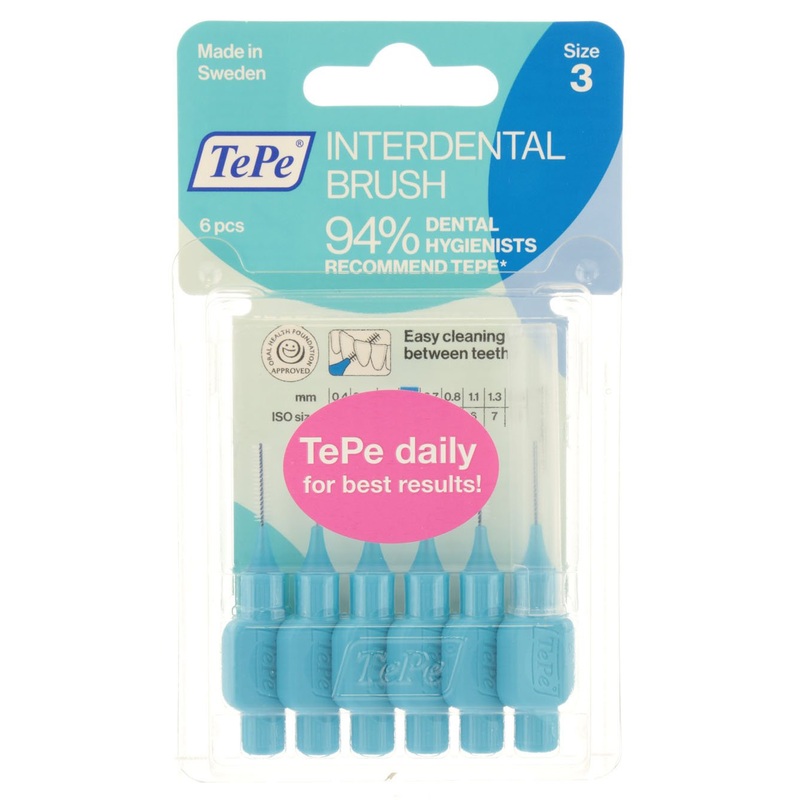 Interdental Brushes Blue 0.6mm 6 units