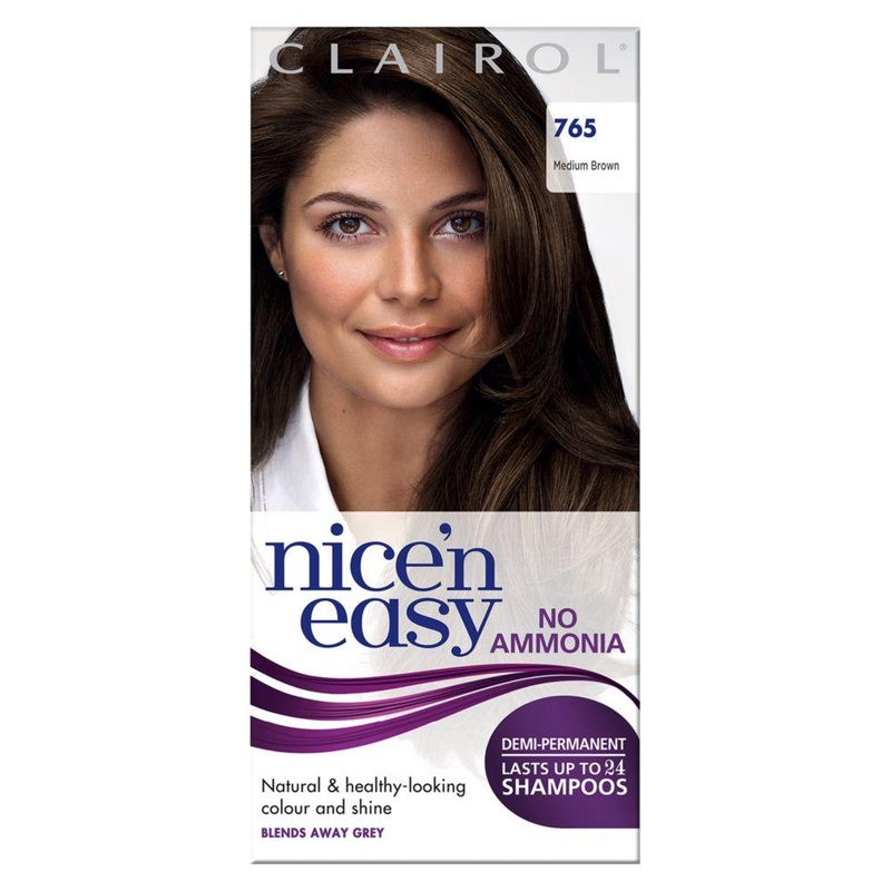 Nice N Easy No Ammonia Semi-Permanent Hair Dye 765 Medium Brown