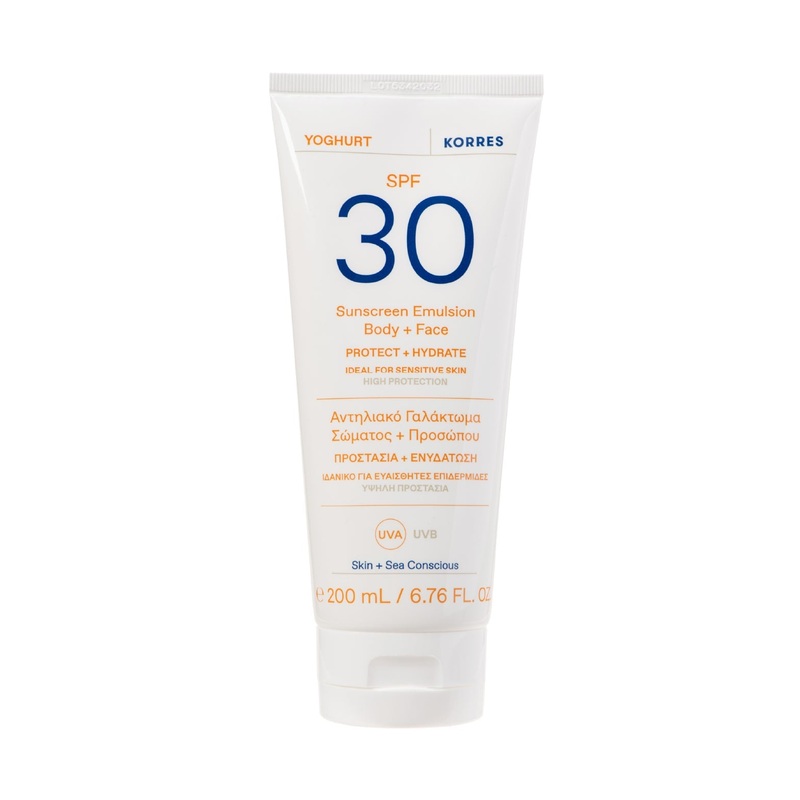 Yoghurt Sunscreen Emulsion Body + Face SPF-30 200ml