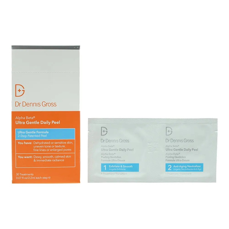 Dr Dennis Gross Alpha Beta Ultra Gentle 2-Step Daily Peel – 30 Treatments/2.2ml