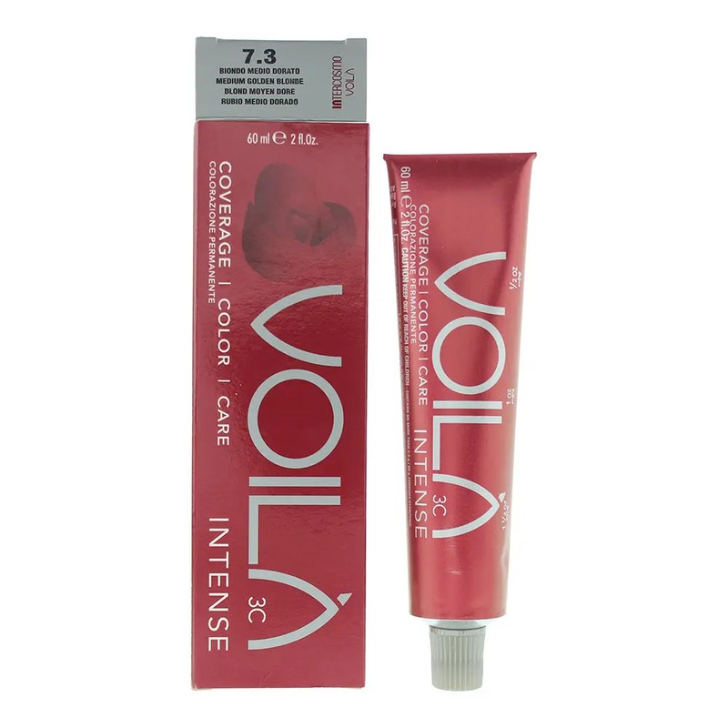Intercosmo Voil 3C Intense 7.3 Medium Golden Blonde Hair Colour 60ml