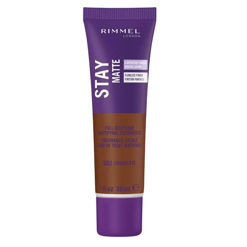 Rimmel Stay Matte Foundation 30ml – 603 Chocolate