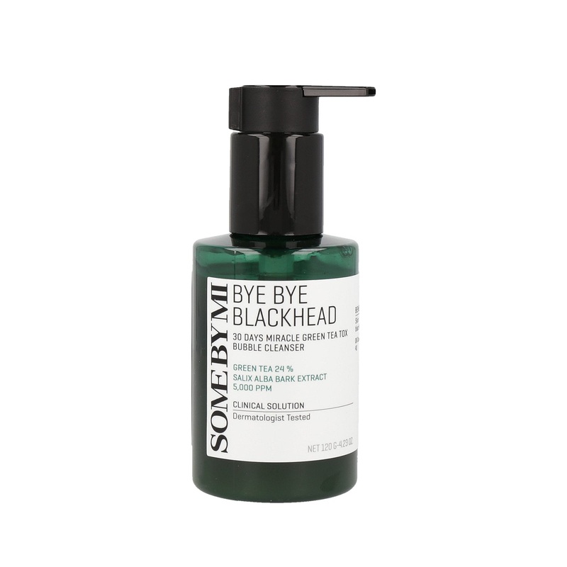 SOME BY MI Bye Bye Blackhead 30 Days Miracle Green Tea Tox Bubble Cleanser 120g