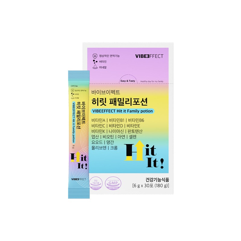 [Deal] VIBEEFFECT Hit it Family Potion 180g (6g x 30 packs)