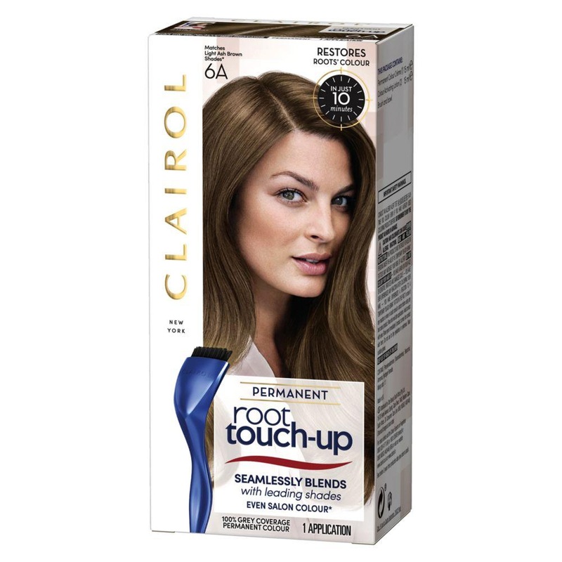 Root Touch-Up Permanent Hair Dye 6A Light Ash Brown 30Ml