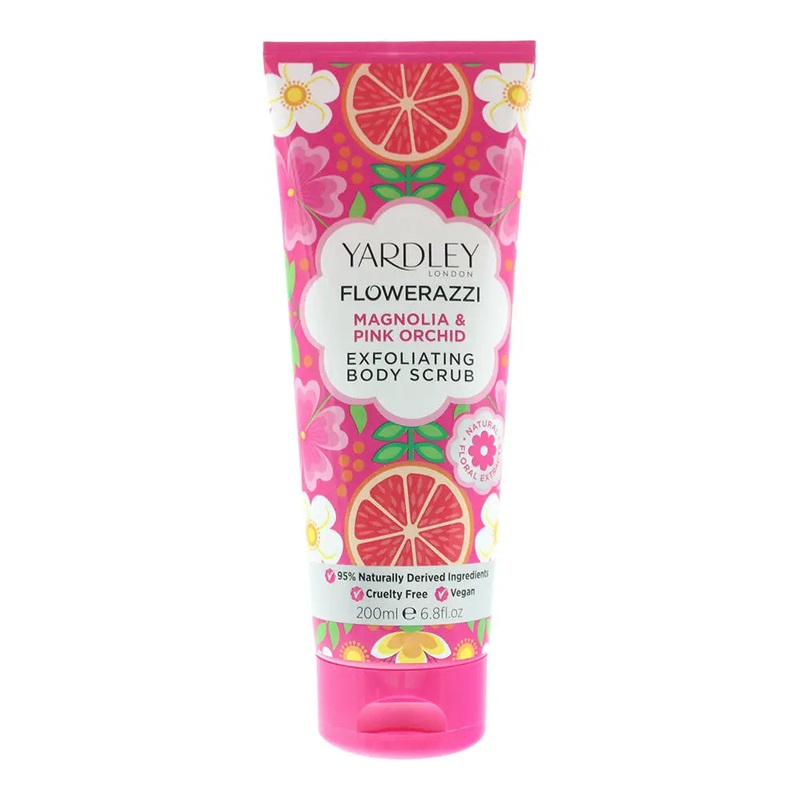 Yardley Flowerazzi Magnolia  Pink Orchid Body Scrub 200ml