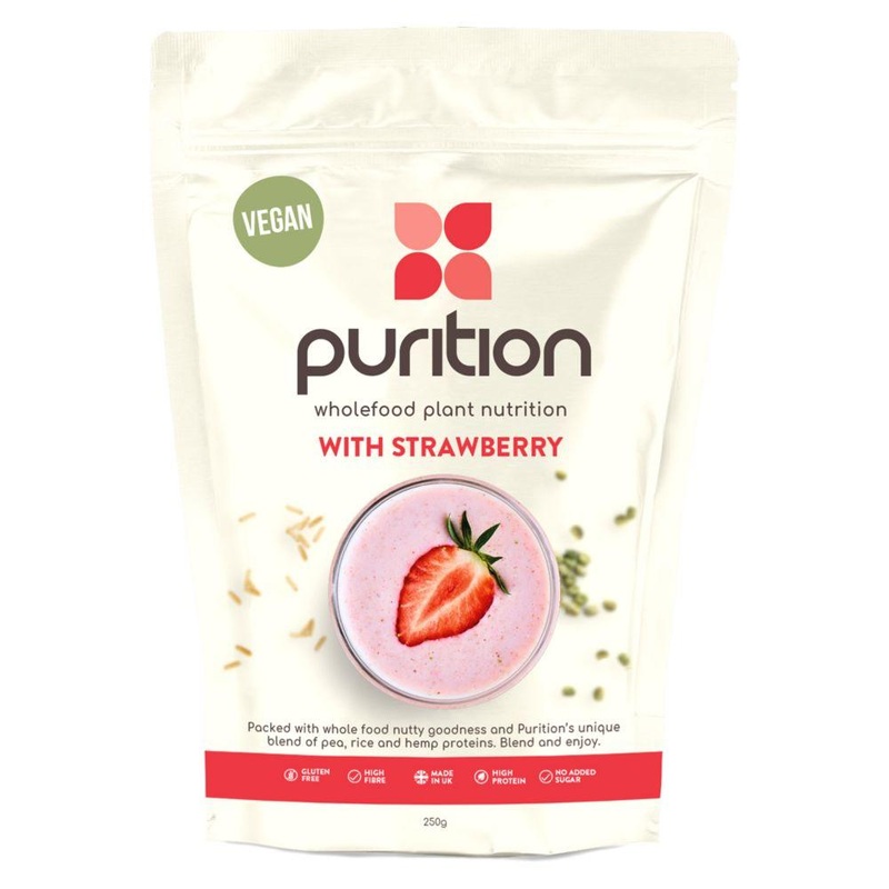 Wholefood Plant Based Protein With Strawberries – 250G