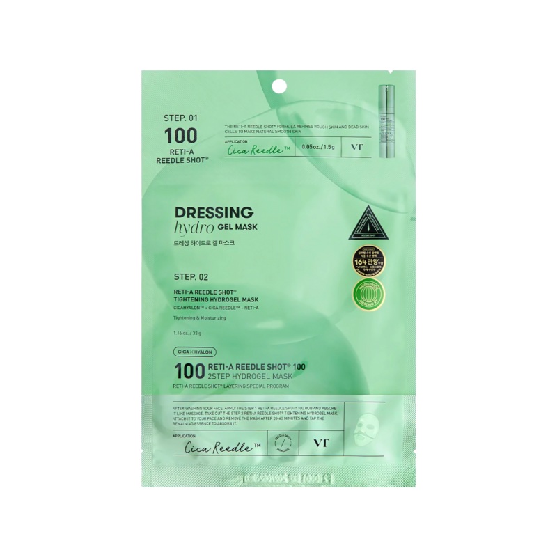 VT Cosmetics Reti-A Reedle Shot 100 2-Step Hydrogel Mask 5ea/10ea 5ea